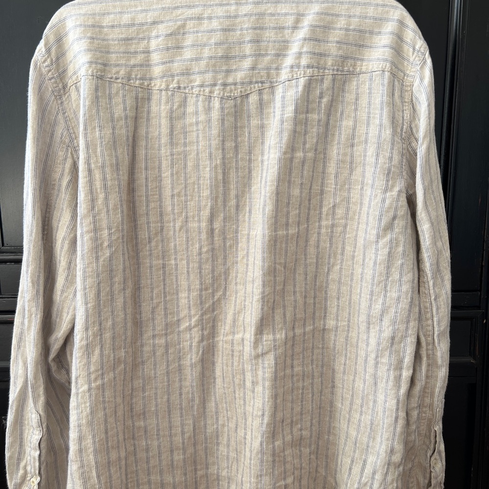 Banana Republic- LINEN WESTERN SHIRT - Picture 2 of 7